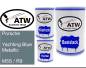 Preview: Porsche, Yachting Blue Metallic, M5S / R9: 500ml Lackdose + 500ml Klarlack + 250ml Härter - Set, von ATW Autoteile West.